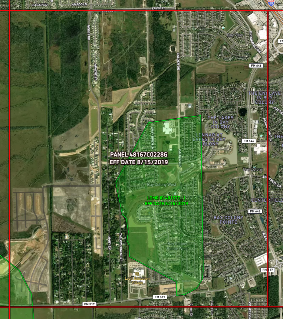 Fema Panels And Lomrs Overlay