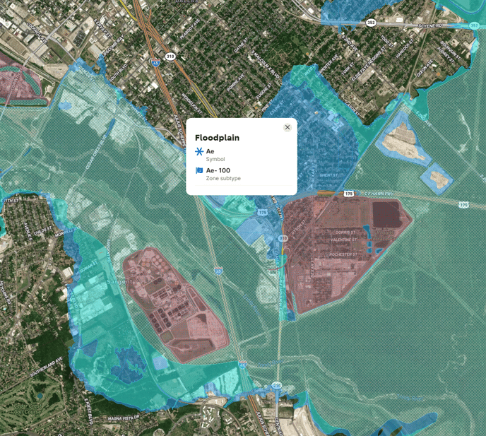 Floodplain on Map