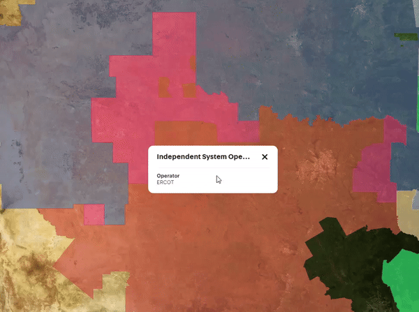 Independent System Operator on map