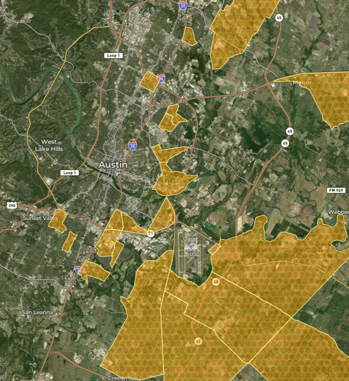 Opportunity Zone on map