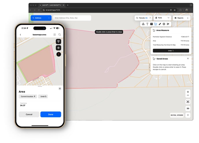 area measurement tool