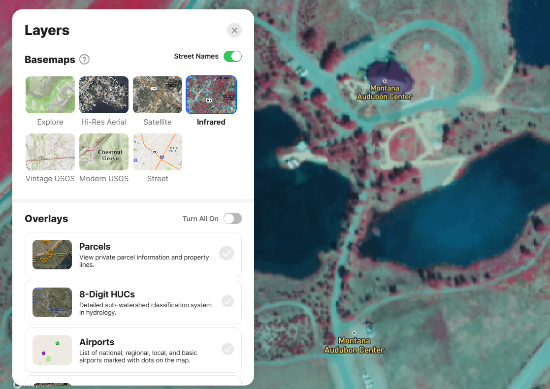 Change map background with Basemaps