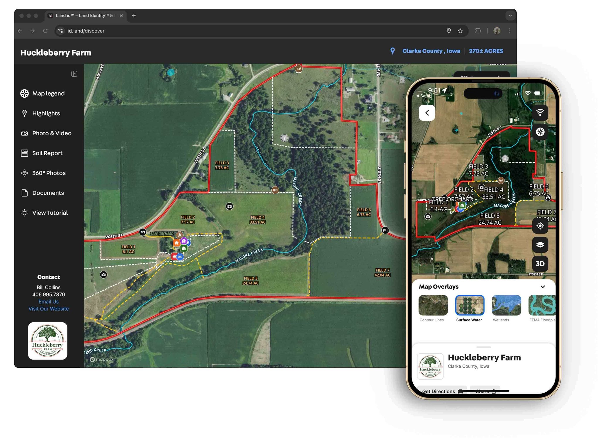 Sharing Land id™ maps